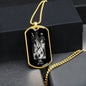 Libra Zodiac 09.23 - 10.22 Engravable Dog Tag Pendant Military Style Ball Chain Necklace