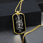 Virgo Zodiac 08.23 - 09.22 Engravable Dog Tag Pendant Military Style Ball Chain Necklace