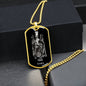 Taurus Zodiac 04.20 - 05.20 Engravable Dog Tag Pendant Military Style Ball Chain Necklace