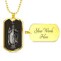 Pisces Zodiac 02.19 - 03.20 Engravable Dog Tag Military Style Ball Chain Necklace