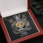 Virgo Zodiac 08.23 - 09.22 Love You Until The End Of Time Infinity Hearts Pendant Cable Chain Necklace with Luxury Mahogany Box w/LED