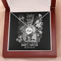 Sagittarius Zodiac 11.22 - 12.21 Mom Angel Wing Charms Pendant Cable Chain Necklace with Luxury Mahogany Box w/LED