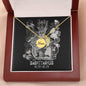 Sagittarius Zodiac 11.22 - 12.21 Mom Angel Wing Charms Pendant Cable Chain Necklace with Luxury Mahogany Box w/LED
