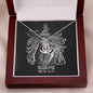 Scorpio Zodiac 10.23 - 11.21 Grounding Love Anchor Pendant Cable Chain Necklace  with Luxury Mahogany Box w/LED