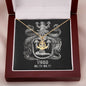 Virgo Zodiac 08.23 - 09.22 Grounding Force Love Anchor Pendant Cable Chain Necklace with Luxury Mahogany Box w/LED