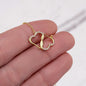 Capricorn Zodiac 12.22 - 01.19 Everlasting Love Interwoven Gold Hearts Necklace with Luxury Mahogany Box w/LED