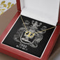 Virgo Zodiac 08.23 - 09.22 Interwoven Gold Hearts Pendant Necklace with Luxury Mahogany Box w/LED