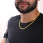 Aries Zodiac 03.21 - 04.19 Timeless Strength Cuban Link Chain Necklace with Luxury Mahogany Box w/LED