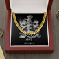 Aries Zodiac 03.21 - 04.19 Timeless Strength Cuban Link Chain Necklace with Luxury Mahogany Box w/LED