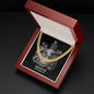 Aquarius Zodiac 01.20 - 02.18 Timeless Strength Cuban Link Chain Necklace with Luxury Mahogany Box w/LED