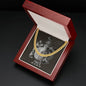 Pisces Zodiac 02.19 - 03.20 Timeless Strength Cuban Link Chain Necklace with Luxury Mahogany Box w/Led