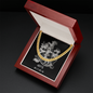 Aries Zodiac 03.21 - 04.19 Timeless Strength Cuban Link Chain Necklace with Luxury Mahogany Box w/LED
