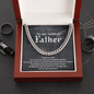 Capricorn Zodiac 12.22 - 01.19 Timeless Strength Cuban Link Chain Necklace with Luxury Mahogany Box w/LED