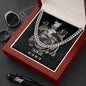 Taurus Zodiac 04.20 - 05.20 Timeless Strength Cuban Link Chain Necklace with Luxury Mahogany Box w/LED