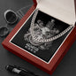 Aquarius Zodiac 01.20 - 02.18 Timeless Strength Cuban Link Chain Necklace with Luxury Mahogany Box w/LED