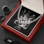 Libra Zodiac 09.23 - 10.22 Timeless Strength Cuban Link Chain Necklace with Luxury Mahogany Box w/LED