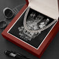 Sagittarius Zodiac 11.22 - 12.21 Timeless Strength Cuban Link Chain Necklace with Luxury Mahogany Box w/LED