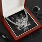 Libra Zodiac 09.23 - 10.22 Timeless Strength Cuban Link Chain Necklace with Luxury Mahogany Box w/LED