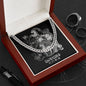 Capricorn Zodiac 12.22 - 01.19 Timeless Strength Cuban Link Chain Necklace with Luxury Mahogany Box w/LED