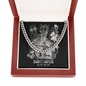 Sagittarius Zodiac 11.22 - 12.21 Timeless Strength Cuban Link Chain Necklace with Luxury Mahogany Box w/LED