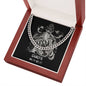 Cancer Zodiac 06.21 - 07.22 Timeless Strength Cuban Link Chain Necklace with Luxury Mahogany Box w/LED