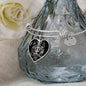Virgo Zodiac 08.23 - 09.22 Engravable Heart Charm Pendant Bangle Bracelet