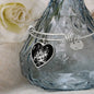 Libra Zodiac 09.23 - 10.22 Engravable Heart Charm Pendant Bangle Bracelet