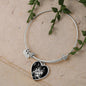 Libra Zodiac 09.23 - 10.22 Engravable Heart Charm Pendant Bangle Bracelet