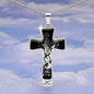 Libra Zodiac 09.23 - 10.22 Engravable Luxury Cross Pendant Snake Chain Necklace