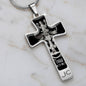 Virgo Zodiac 08.23 - 09.22 Engravable Cross Pendant Snake Chain Necklace