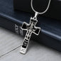 Virgo Zodiac 08.23 - 09.22 Engravable Cross Pendant Snake Chain Necklace