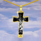 Libra Zodiac 09.23 - 10.22 Engravable Luxury Cross Pendant Snake Chain Necklace