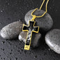Libra Zodiac 09.23 - 10.22 Engravable Luxury Cross Pendant Snake Chain Necklace
