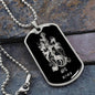Aries Zodiac 03.21 - 04.19 Engravable Dog Tag Pendant Military Style Ball Chain Necklace