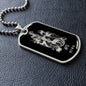 Aries Zodiac 03.21 - 04.19 Engravable Dog Tag Pendant Military Style Ball Chain Necklace