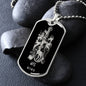 Aries Zodiac 03.21 - 04.19 Engravable Dog Tag Pendant Military Style Ball Chain Necklace