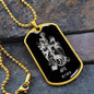 Aries Zodiac 03.21 - 04.19 Engravable Dog Tag Pendant Military Style Ball Chain Necklace