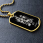 Aries Zodiac 03.21 - 04.19 Engravable Dog Tag Pendant Military Style Ball Chain Necklace