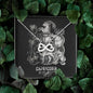 Capricorn Zodiac 12.22 - 01.19 Love You Until The End Of Time Infinity Hearts Pendant Cable Chain Necklace with Luxury Mahogany Box w/LED