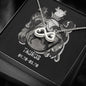 Taurus Zodiac 04.20 - 05.20 Love You Until The End Of Time Infinity Hearts Pendant Cable Chain Necklace with Luxury Mahogany Box w/LED