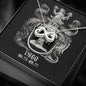 Virgo Zodiac 08.23 - 09.22 Love You Until The End Of Time Infinity Hearts Pendant Cable Chain Necklace with Luxury Mahogany Box w/LED