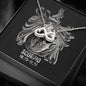 Scorpio Zodiac 10.23 - 11.21 Love You Until The End Of Time Infinity Hearts Pendant Cable Chain Necklace with Luxury Mahogany Box w/LED