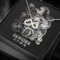 Capricorn Zodiac 12.22 - 01.19 Love You Until The End Of Time Infinity Hearts Pendant Cable Chain Necklace with Luxury Mahogany Box w/LED