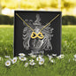 Scorpio Zodiac 10.23 - 11.21 Love You Until The End Of Time Infinity Hearts Pendant Cable Chain Necklace with Luxury Mahogany Box w/LED