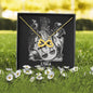 Libra Zodiac 09.23 - 10.22 Love You Until The End Of Time Infinity Hearts Pendant Cable Chain Necklace with Luxury Mahogany Box w/LED
