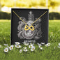 Aquarius Zodiac 01.20 - 02.18 Love You Until The End Of Time Infinity Hearts Pendant Cable Chain Necklace with Luxury Mahogany Box w/Led