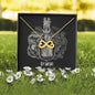 Gemini Zodiac 05.21 - 06.20 Love You Until The End Of Time Infinity Hearts Pendant Cable Chain Necklace with Luxury Mahogany Box w/LED
