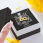 Taurus Zodiac 04.20 - 05.20 Love You Until The End Of Time Infinity Hearts Pendant Cable Chain Necklace with Luxury Mahogany Box w/LED
