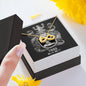 Virgo Zodiac 08.23 - 09.22 Love You Until The End Of Time Infinity Hearts Pendant Cable Chain Necklace with Luxury Mahogany Box w/LED