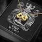 Virgo Zodiac 08.23 - 09.22 Love You Until The End Of Time Infinity Hearts Pendant Cable Chain Necklace with Luxury Mahogany Box w/LED